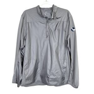 Nike Shield UConn Huskies Hockey Easy Windbreaker Jacket Gray Womens Large